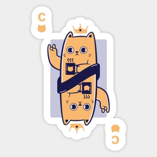 Cat Card Sticker